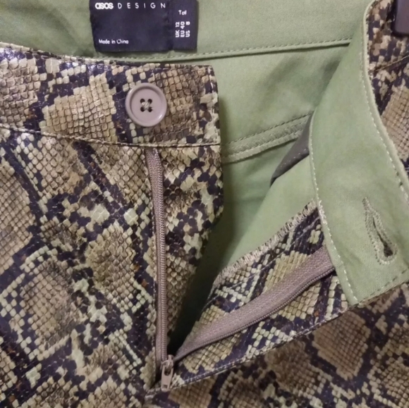 NWOT - Asos Design Snakeskin Pants - Picture 10 of 10
